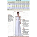 Grace Karin eine Schulter Rose Dekoration Chiffon lange Brautjungfer Kleid Muster CL3402-1